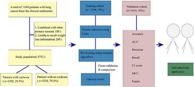 Identification of cachexia in lung cancer patients with an ensemble learning approach